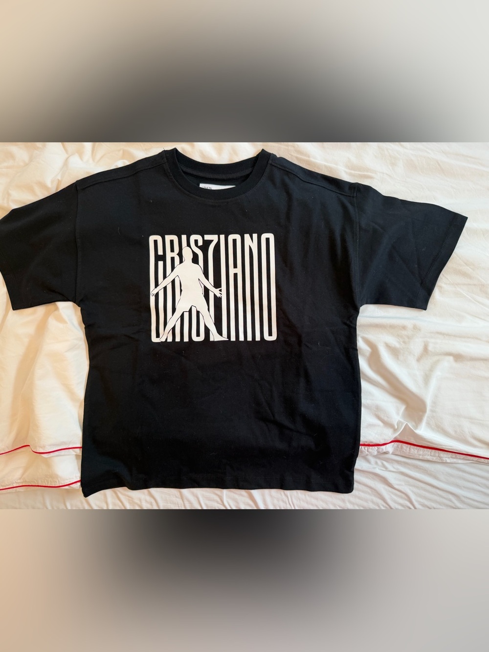 Zara Christiano Ronaldo Black Tee